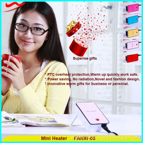 Eco-friendly 220v/110v innovative desktop heater usb